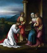 欧洲12-19世纪油画四_CORREGGIO - Christ taking Leave of his Mother